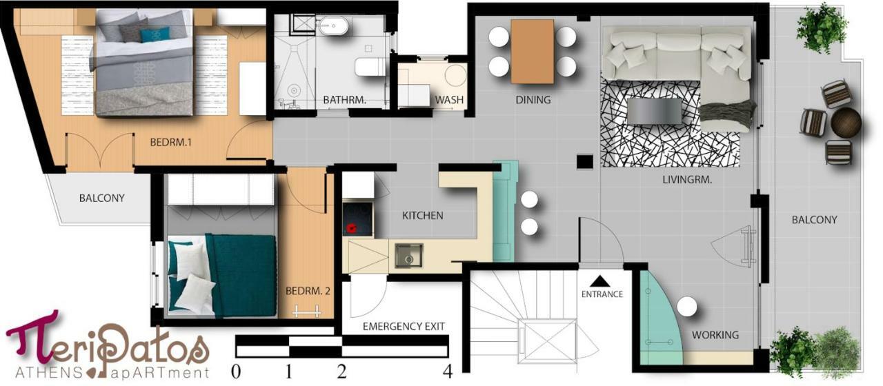 Peripatos Apartment Αθήνα Εξωτερικό φωτογραφία